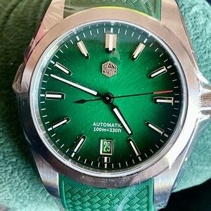 NIB San Martin Green Dial Men's Automatic JianZhan “36mm Watch Date